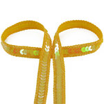 Paillettenband Line gelb 12mm