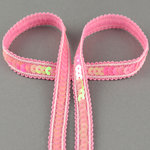 Paillettenband Line rosa 12mm