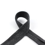 Jersey-Schrägband 20mm dunkelgrau meliert
