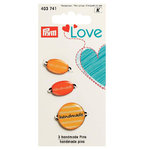 Prym Love Handmade Labels gelb/orange
