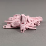 Schieber für Reißverschluss Meterware Spirale 6mm rosa
