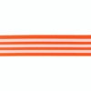 Veloursgummi Streifen neon orange 40 mm