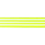 Veloursgummi Streifen neon gelb 40 mm