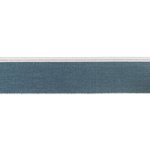 Breites Jeansoptik-Gummi 40mm light blue/weiß