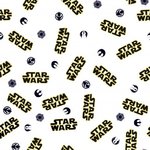 Baumwollstoff Popeline Star Wars Logo
