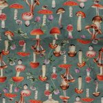 Baumwolljersey Mushrooms