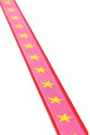 Farbenmix Webband "Sterneband, pink-gelb" 12mm