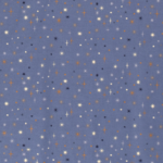 Baumwollstoff Popeline Shiny Little Stars Blau