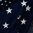Baumwollstoff Popeline Sterne groß dunkelblau