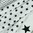 Baumwollstoff Popeline Sterne mittel schwarz auf weiß
