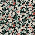 Viskosestoff Modern Camouflage Mint