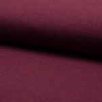 kuscheliger French Terry / Sommer-Sweat bordeaux meliert