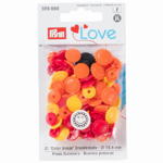 Prym Love Color Snaps Blumen 13,6mm gelb/rot/orange