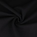 Waffelpique Baumwolle schwarz