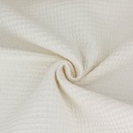 Waffelpique Baumwolle offwhite - Ausverkauf