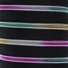 Reißverschluss Meterware metallisiert Spirale 6mm regenbogen