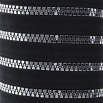 Reißverschluss Meterware metallisiert Profil silber 5mm