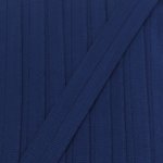 Elastisches Einfassband Rippe matt 20mm dunkelblau